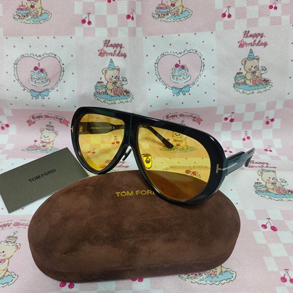 Tom Ford Black and Yellow Sunglasses